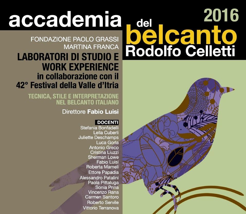 Concerto dell'Accademia «Celletti» e iniziative della Fondazione «Paolo Grassi» per maggio Concerto dell'Accademia «Celletti» e iniziative della Fondazione «Paolo Grassi» per maggio